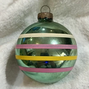 De colección MCM Verde Vidrio Mercurio Navidad Adorno Saturno Anillos Nostalgia - Imagen 1 de 8