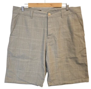 O'NEILL Men’s Green White Plaid Shorts Relaxed Fit Casual Outdoor Summer Size 36 - Picture 1 of 11