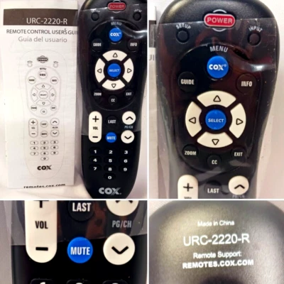 COX REMOTE CONTROLLER URC-2220-R NOS SEE PICS - Image 1 of 4
