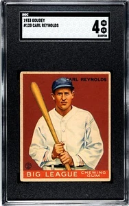 SGC 4 - 1933 Goudey #120 Carl Reynolds St. Louis Browns - Bild 1 von 2