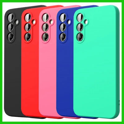 Cover per Samsung Galaxy A54 5G Silicone Custodia Protezione + Pellicola Vetro - Immagine 1 di 4