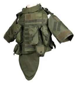 Outdoor Tactical Body Protective Vest 12-piece Heavy Armor Real CS Equipment - Picture 1 of 3