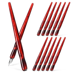 12 Stück Pen Rod Student Dip Stifte Zeichnen Kalligrafie Federn Halter - Bild 1 von 11