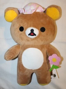 Nuevo SAN-X 14" RILAKKUMA Ronda 1 Feliz Picnic Peluche Juguete - Imagen 1 de 2