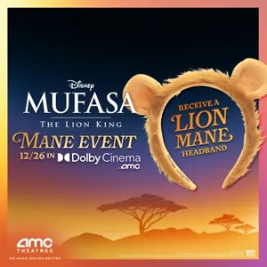 Diadema Disney "Mufasa El Rey León AMC Teatros Melena Evento Melena de León NUEVO - Imagen 1 de 4