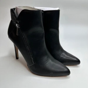 BCBGeneration Womens Huston Ankle Boots Booties Black Zipper Slim Zip 7.5 M - Picture 1 of 8