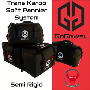 GoGravel “Trans Karoo” Soft motorcycle Pannier System - Picture 1 of 15