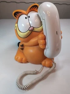 Garfield Vintage Tyco Talking Touch Tone Telephone Holder As Is Untested Only - Zdjęcie 1 z 11