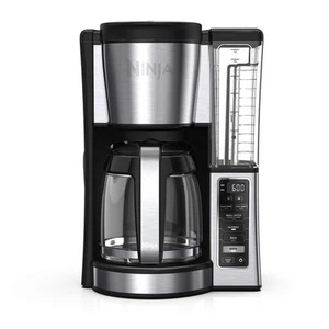 Ninja 12-Cup Programmable Coffee Brewer 60oz Reservoir Black/Silver - Picture 1 of 6