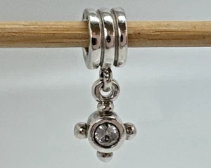 Pandora Momentos Brújula Circonita cúbica Plata Esterlina Cuelga Dije - Imagen 1 de 6