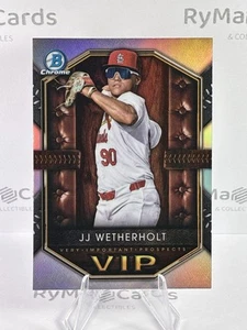 JJ Wetherholt 2025 Bowman Baseball #VIP-18 Very Important Prospect Cardinals - Picture 1 of 2
