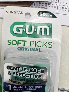 Soft-Picks Original, einfach zu bedienende Zahnstocher zur Zahnreinigung 50 Picks - Bild 1 von 3