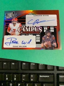 2024 HEROES & PROSPECTS CAMERON RISING / ISAAC WILSON 7/7 DUAL AUTOGRAPH CAMPUS - Bild 1 von 1