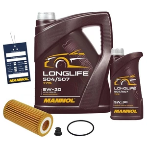 Ölwechselpaket mit 6L 5W30 LLfür VW GOLF 7 PASSAT B8 AUDI A3 A4 A5 A6 Q5 - Bild 1 von 1