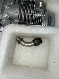 O S Surpass FS-120 Four Stroke Nitro NOS Engine & Elbow W Box No Muffler, No Ins - Picture 1 of 24