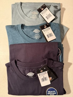 THREE Dickies Heavyweight AZUL MARINO, VERDE AZULADO, PIZARRA Camiseta Para Hombre XL Manga Corta Foto 1 de 4