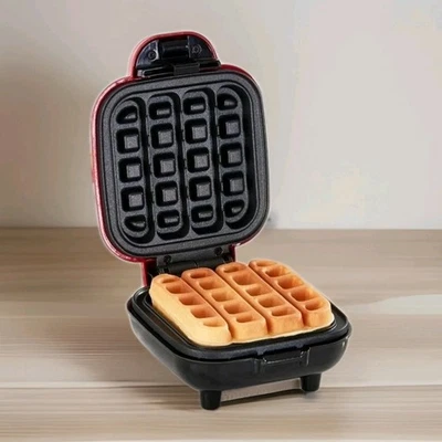Recetas antiadherentes para hacer gofres "STICK" Dash Waffle (Teal Aqua) incluidas NUEVO en CAJA Foto 1 de 4
