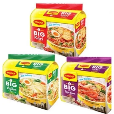 maggi instant noodle 5 packs (maggi curry/asam laksa/chicken/tomyum) - Image 1 of 4
