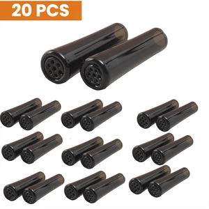20X Black Reusable Glass Filter Tips Tobacco Cigarette Smoking Mouthpiece - Bild 1 von 6