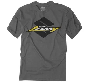 Factory Effex Suzuki Army Youth Short Sleeve T-Shirt Charcoal Gray - Picture 1 of 1