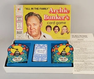 Vintage All In The Family Archie Bunker's Card Game Milton Bradley 1972 komplett - Bild 1 von 14