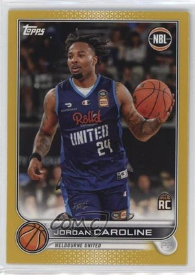 2022-23 Topps NBL National Basketball League Gold /50 Jordan Caroline #42 - Image 1 of 2