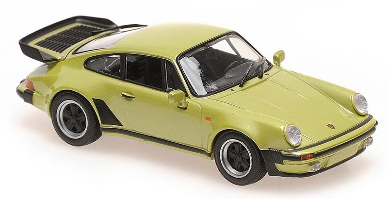 PORSCHE 911 930 TURBO 3.3 1977 VERDE METALLICO MINICHAMPS 940069004 1 43 LHD