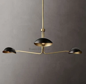1950s Designs Brass Black Orb Sputnik Italian Ceiling Stilnovo Chandelier - Picture 1 of 3