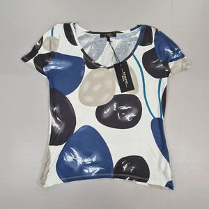 Weekend Max Mara Womens T Shirt Blue Large Lightweight Knit Summer Top - Picture 1 of 7