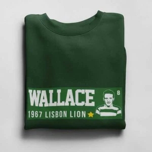 Willie Wallace 1967 Lisbons Lion (Army Green To 5XL) Celtic Glasgow Irish Bhoys - Picture 1 of 2