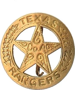 Sheriff messingfarben Stern Texas Rangers Sheriffstern Western Cowboy US USA Pin - Bild 1 von 1
