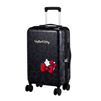 Mala de viagem Sanrio Hello Kitty fita preta trava TSA 19’ JAPÃO - Imagem 1 de 4