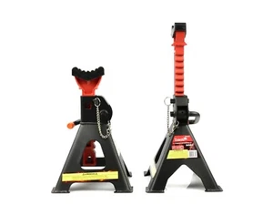 COPPIA CAVALLETTI AUTO 3T X2 AUTO CAMPER MOTO CRIC CRICK SOLLEVA KIT SICUREZZA - Foto 1 di 5