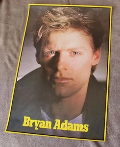 Póster musical de primer plano de la década de 1980 RARO de las primeras producciones de Canadá en muy buen estado - Imagen 1 de 1