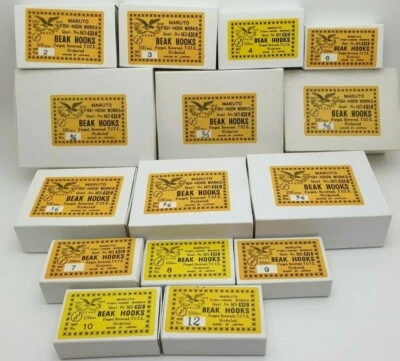 1pk Maruto TUTE MS4310 Nickel 100pcs Beak Fish Hooks Choose Size - Image 1 of 4