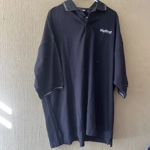 SkyWest Airlines Embroidered Logo Gray Short Sleeve Polo Shirt - Men's Size 3x - Picture 1 of 4
