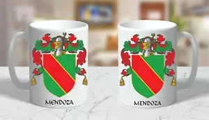 HERALDIK WAPPEN ~ MENDOZA FAMILIENWAPPEN ~ KERAMIKTASSE 11oz. - Bild 1 von 1