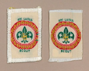 SCOUTS OF SRI LANKA - SRI LANKAN SCOUT NATIONAL EMBLEM PATCH (2 VAR) - Bild 1 von 2