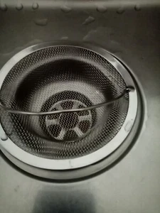 1 x Kitchen Sink Antiblock Stainless Steel Removable Basket - Picture 1 of 4