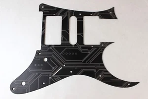 Golpeador de aluminio anodizado circuito negro mate se adapta a Ibanez RG550 Jem RG HSH - Imagen 1 de 10