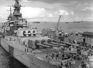 USS Iowa Dec BB-61 1944 US Navy WWII WW2 B&W Photo World War Two USN / 7061 - Picture 1 of 1