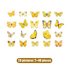 40pcs/Bag Butterfly Stickers DIY Butterflies Resin Scrapbooking Decal Decoration
