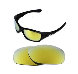 NEW POLARIZED CUSTOM 24k GOLD LENS FOR OAKLEY PIT BULL SUNGLASSES - Picture 1 of 6