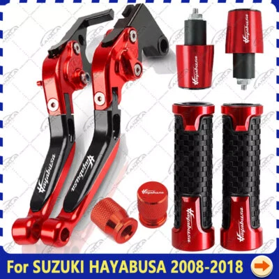 4PCS Handle Grips Cap Brake Clutch Levers For SUZUKI HAYABUSA GSX1300R 2008-2018 Foto 1 de 4