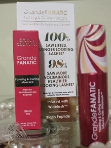 Grande Fanatic Fanning and Curling Mascara Black Noir 0.09 oz X2 Mini NIB - Picture 1 of 3