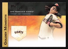 2012 Topps Golden Moments (Series 2)  Tim Lincecum #GM-12 San Francisco Giants