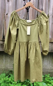 NEW Nation LTD - Heddie Combo Babydoll Dress in Lichen, Princess Cut,Sml - $289 - Picture 1 of 10