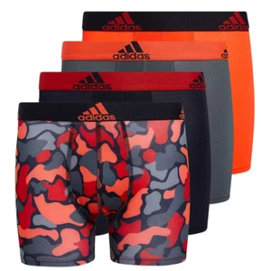 Adidas L70122 Boy's Red 4 Pack Performance Boxer Briefs Size L - Picture 1 of 3
