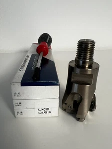 1x AJX09R404AM16 Vorschubfräser Mitsubishi Neu Einschraubf Messerkopf 40mm 4 Zäh - Bild 1 von 2