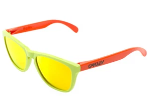 Oakley Frogskins Aquatique Collection Sunglasses 24-361 Lagoon/Fire Iridium - Picture 1 of 1